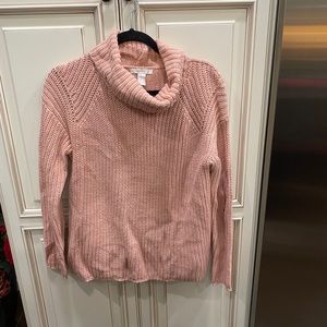 Cowl neck forever21 light pink sweater